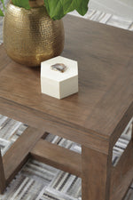 Cariton Gray Wood Square End Table