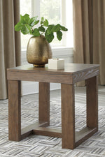 Cariton Gray Wood Square End Table