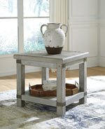 Carynhurst White Wash Gray Wood End Table