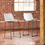 Centiar 2 White Tall Bar Stools