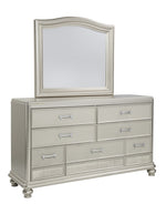 Coralayne Silver Wood Dresser Mirror