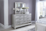 Coralayne Silver Wood Dresser Mirror