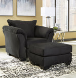 Darcy Black Fabric Chair