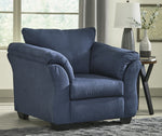 Darcy Blue Fabric Chair