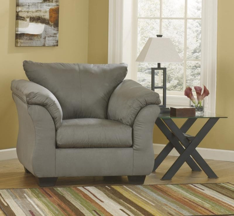 Darcy Cobblestone Fabric Chair