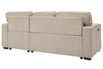 Darton 2-Pc RAF Sectional with Pop-Up Bed