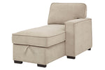 Darton 2-Pc RAF Sectional with Pop-Up Bed