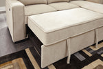 Darton 2-Pc RAF Sectional with Pop-Up Bed