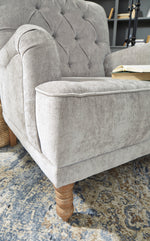 Dinara Dove Gray Fabric Accent Chair