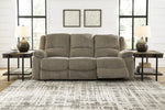 Draycoll Pewter Manual Recliner Sofa