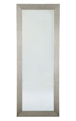 Duka Silver Wood Floor Mirror