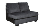 Eltmann 4-Pc Slate Chenille Fabric LAF Sectional Sofa (Oversized)