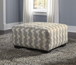 Eltmann Multicolor Fabric Oversized Accent Ottoman