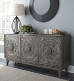 Fair Ridge Dark Brown Wood Accent Cabinet