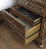 Flynnter Medium Brown 2-Drawer Nightstand