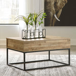 Gerdanet Natural Wood Lift-Top Coffee Table