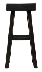 Glosco 2 Black Wood Tall Stools