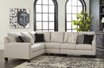 Hallenberg 3-Pc Fog Fabric Sectional with LAF Sofa (Oversized)