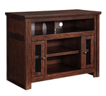 Harpan Reddish Brown Wood TV Stand