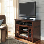 Harpan Reddish Brown Wood TV Stand