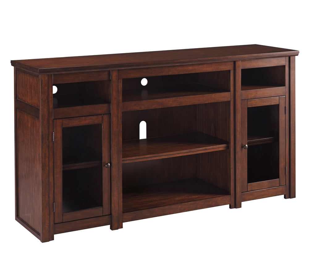 Harpan Reddish Brown Wood XL TV Stand