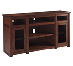 Harpan Reddish Brown Wood XL TV Stand