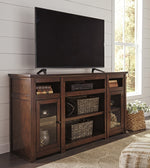 Harpan Reddish Brown Wood XL TV Stand