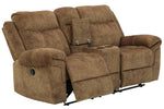 Huddle-Up Nutmeg Manual Recliner Loveseat