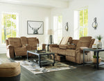 Huddle-Up Nutmeg Manual Recliner Loveseat