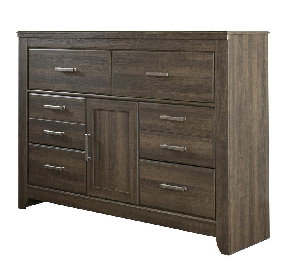 Juararo Dark Brown Dresser with 6 Drawers