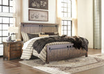 Lakeleigh Brown Wood King Panel Bed