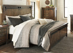 Lakeleigh Brown Wood Queen Panel Bed