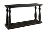 Mallacar Black Wood Sofa Table