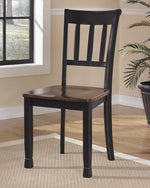 Owingsville 2 Brown/Black Wood Side Chairs