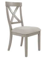 Parellen 2 Gray Wood/Fabric Side Chairs