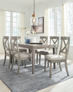 Parellen 2 Gray Wood/Fabric Side Chairs