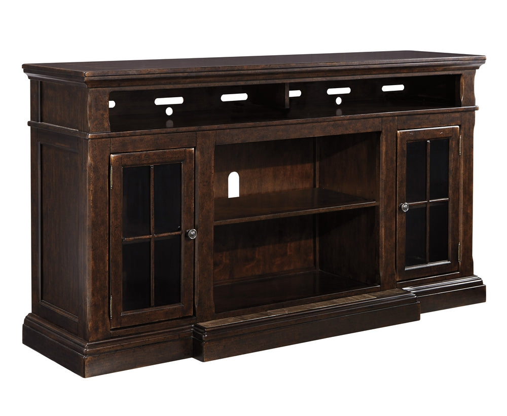 Roddinton Dark Brown Wood XL TV Stand