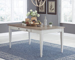 Skempton Light Brown/White Dining Table