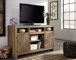 Sommerford Brown Wood Large TV Stand