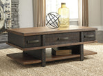 Stanah Two-Tone Wood Lift-Top Coffee Table