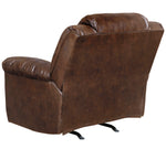 Stoneland Chocolate Faux Leather Manual Rocker Recliner