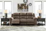 Stoneland Fossil Faux Leather Power Recliner Sofa (Oversized)