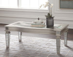 Tessani Silver Wood Coffee Table