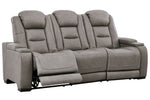 The Man-Den Gray Power Recliner Sofa