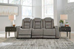 The Man-Den Gray Power Recliner Sofa