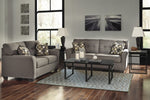 Tibbee Slate Fabric 2-Seat Sofa