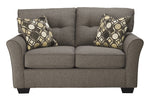 Tibbee Slate Fabric Loveseat