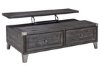 Todoe Dark Gray Lift-Top Coffee Table