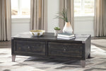 Todoe Dark Gray Lift-Top Coffee Table