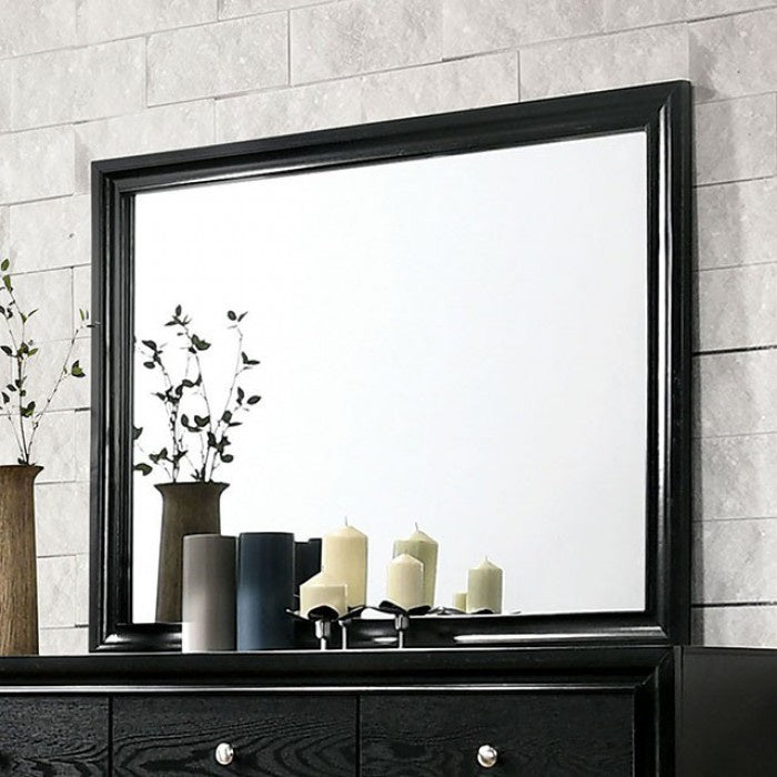 Chrissy Black Wood Frame Dresser Mirror